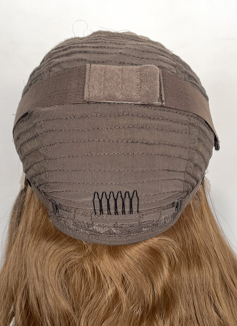 Blonde With Dark Roots Wavy 13" x 6" Lace Top Kanekalon Synthetic Hair Wig LFS056