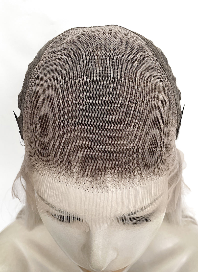 Balayage Mixed Blonde With Dark Roots Wavy 13" x 6" Lace Top Kanekalon Synthetic Hair Wig LFS057