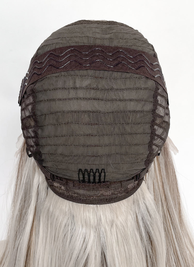 Balayage Mixed Blonde With Dark Roots Wavy 13" x 6" Lace Top Kanekalon Synthetic Hair Wig LFS057