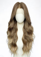 Ash Blonde Wavy 13" x 6" Lace Top Kanekalon Synthetic Hair Wig LFS058