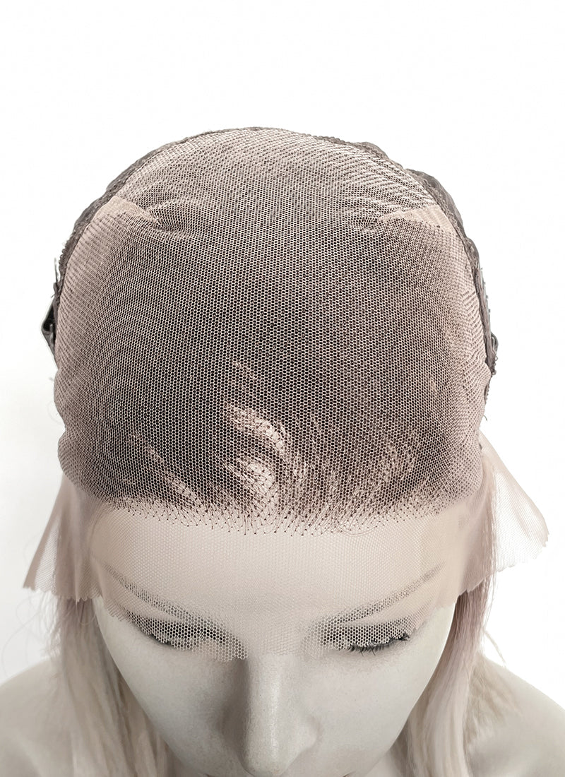 Mixed Blonde With Dark Roots Straight 13" x 6" Bob Lace Top Kanekalon Synthetic Hair Wig LFS059