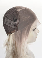 Mixed Blonde With Dark Roots Straight 13" x 6" Bob Lace Top Kanekalon Synthetic Hair Wig LFS059