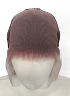 Reddish Purple Straight 13" x 6" Lace Top Kanekalon Synthetic Hair Wig LFS063