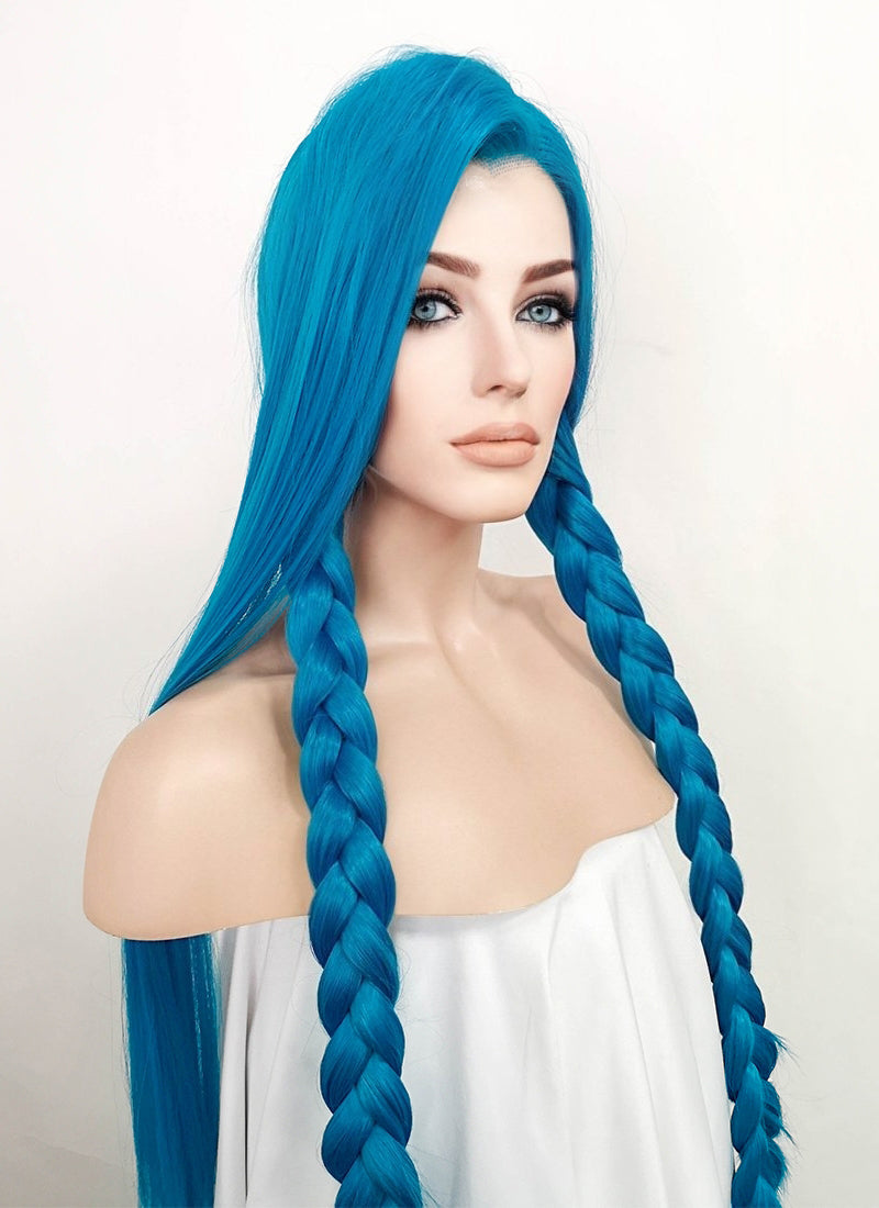 Turquoise Blue Lace Front Synthetic Wig LN6020 WigIsFashion Wig Is Fashion