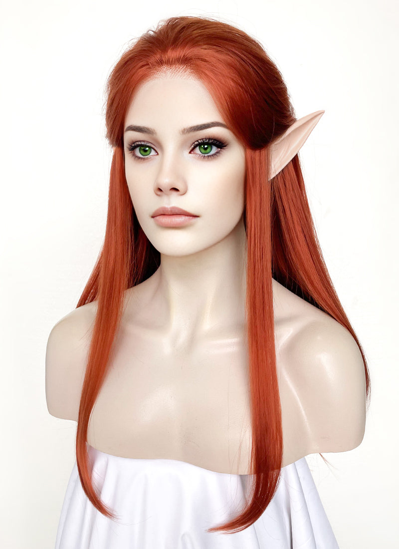 Critical Role The Legend of Vox Machina Keyleth Ginger Straight Lace Front Synthetic Wig LW4022