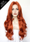 X-MEN 97 Jean Grey Ginger Wavy Lace Front Synthetic Hair Wig LW4037