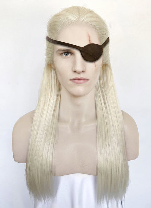 House of the Dragon Aemond Targaryen Platinum Blonde Straight Lace Front Synthetic Men's Wig LW4042