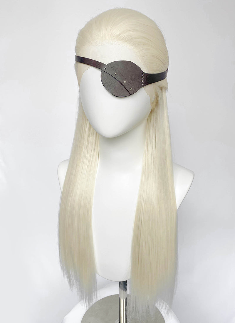 House of the Dragon Aemond Targaryen Platinum Blonde Straight Lace Front Synthetic Men's Wig LW4042