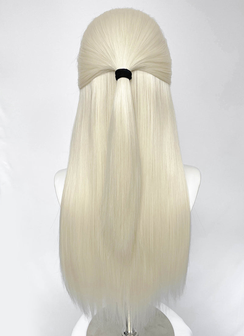 House of the Dragon Aemond Targaryen Platinum Blonde Straight Lace Front Synthetic Men's Wig LW4042