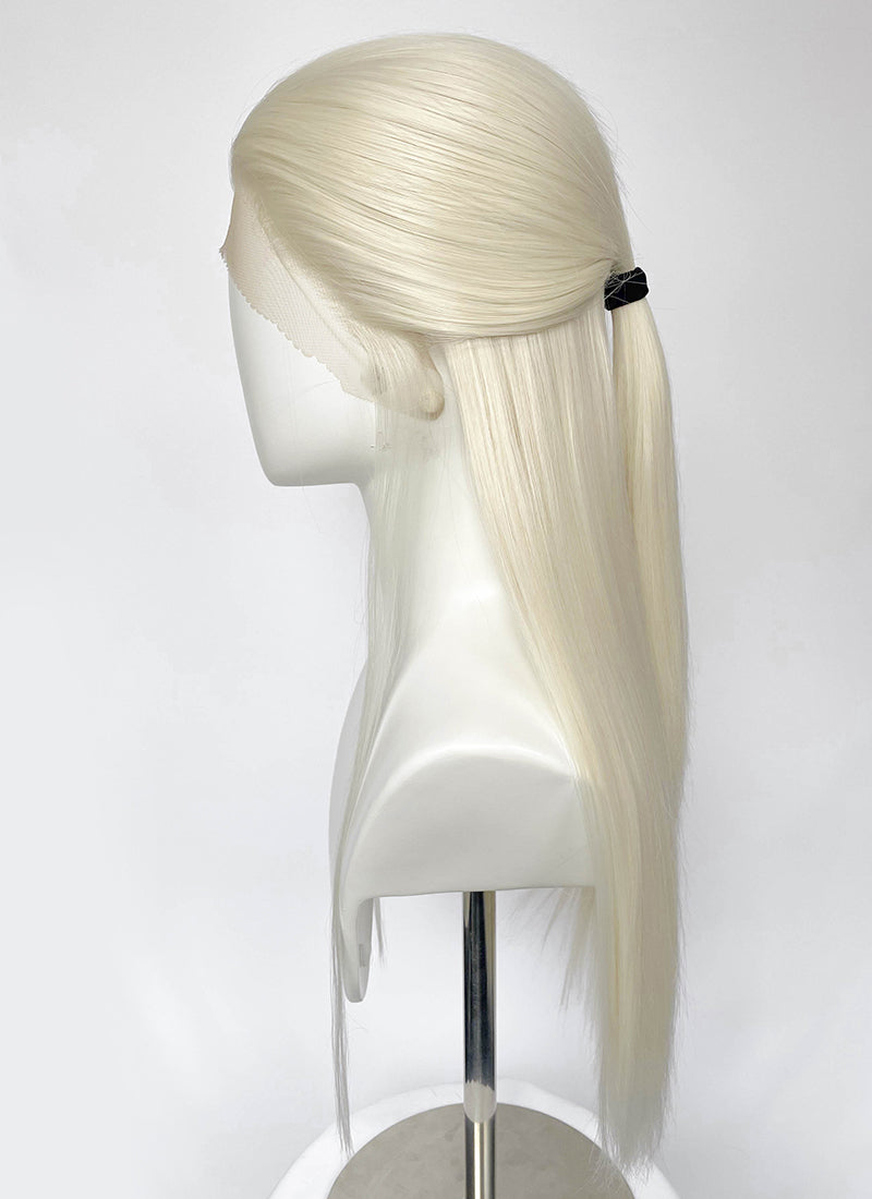 House of the Dragon Aemond Targaryen Platinum Blonde Straight Lace Front Synthetic Men's Wig LW4042