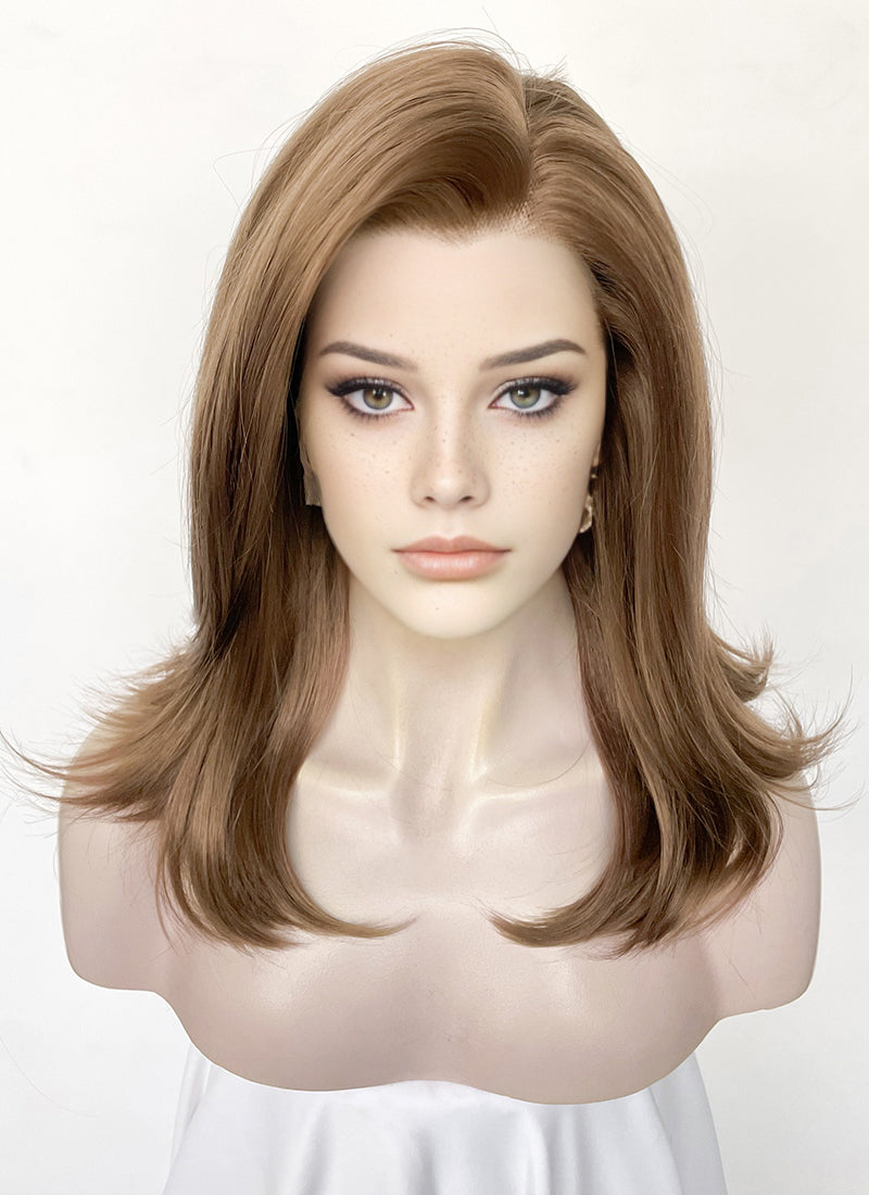 Brown Straight Lace Front Synthetic Wig LW4045
