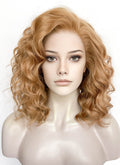 Golden Blonde Wavy Lace Front Synthetic Wig LW4052
