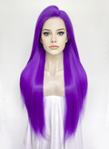 Purple Straight Lace Front Synthetic Wig LW4055