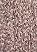 Pastel Pale Plum Curly Lace Front Synthetic Hair Wig LW4062