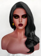 Dispatch Malevola Gibb Black Wavy Lace Front Synthetic Hair Wig LW4064