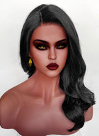 Dispatch Malevola Gibb Black Wavy Lace Front Synthetic Hair Wig LW4064