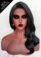 Dispatch Malevola Gibb Black Wavy Lace Front Synthetic Hair Wig LW4064