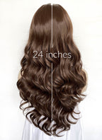Brown Wavy Lace Front Kanekalon Synthetic Hair Wig LW4065