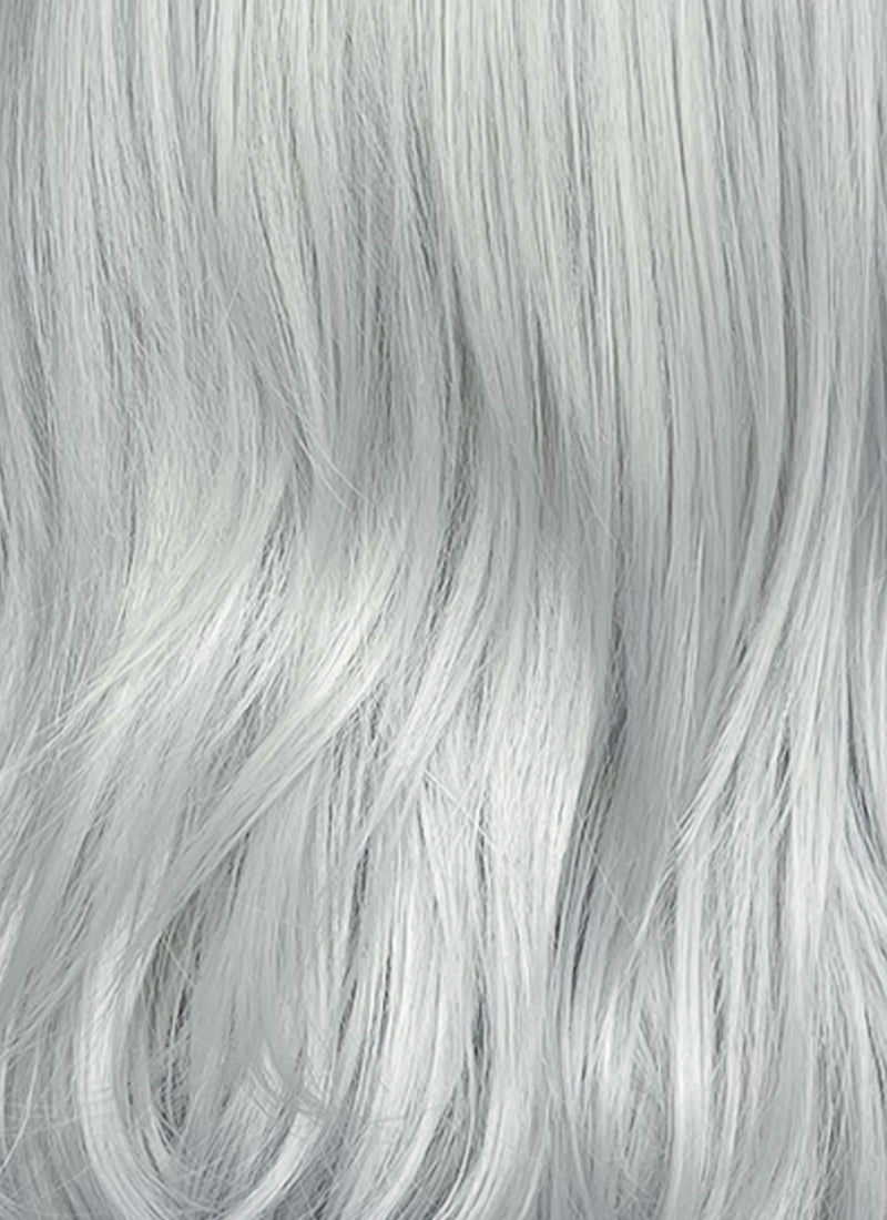 Silver Grey Straight Lace Front Synthetic Wig LW4066
