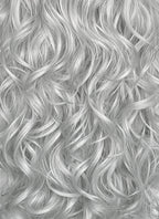 Silver Grey Wavy Lace Front Synthetic Hair Wig LW4067