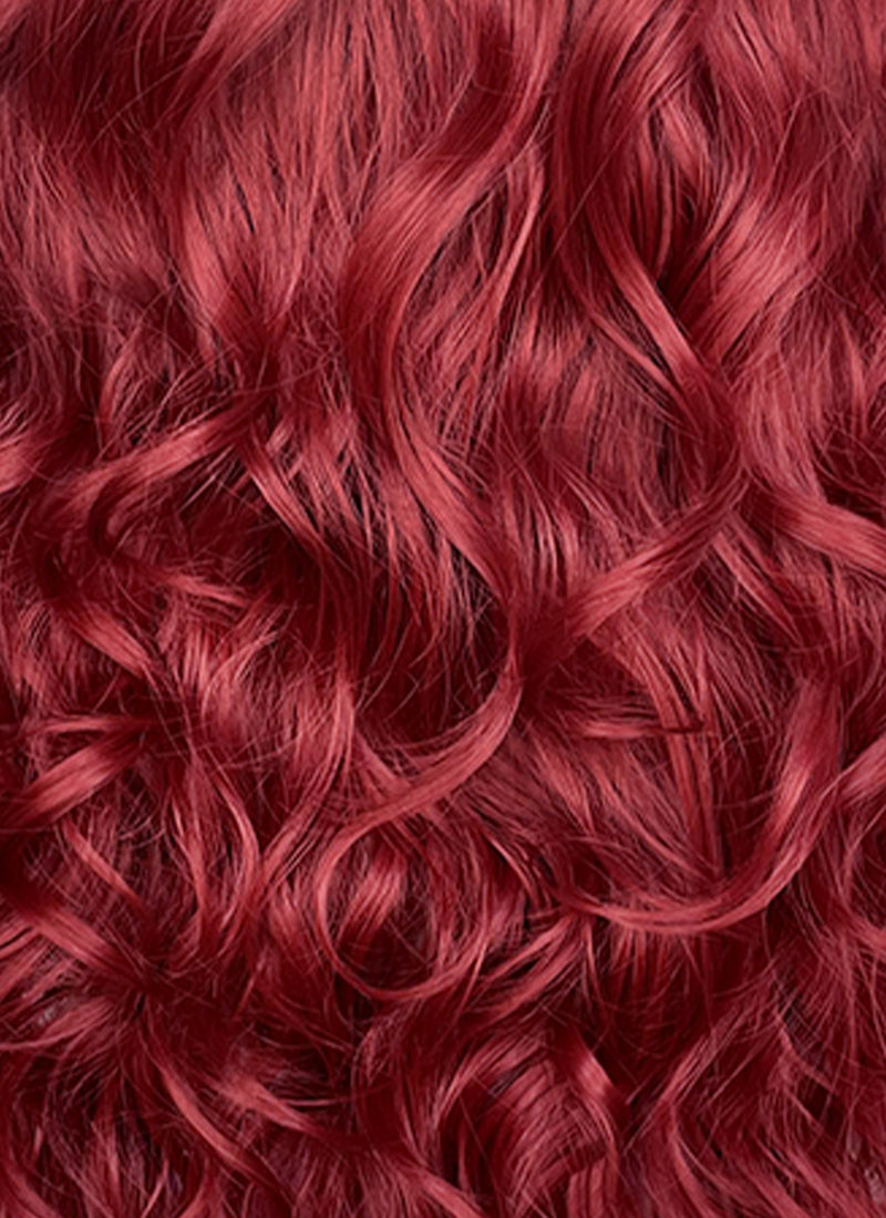 Red Wavy Lace Front Synthetic Hair Wig LW4068