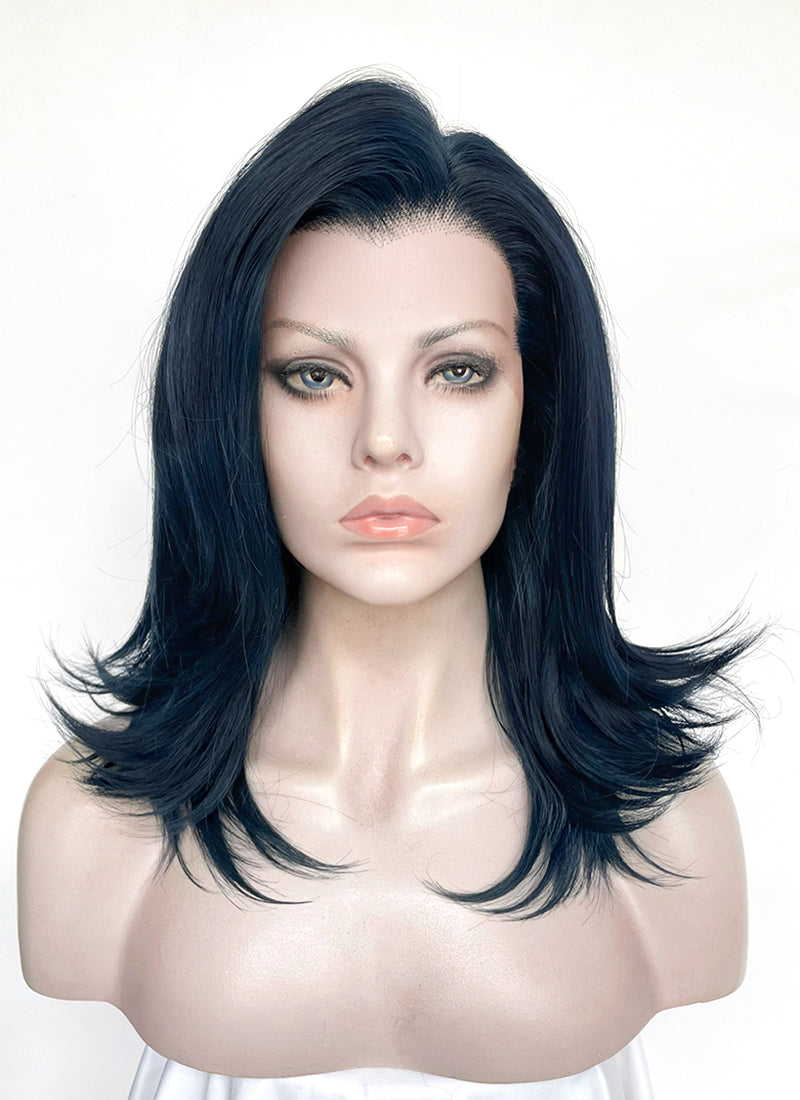 Dark Blue Straight Lace Front Synthetic Wig LW4069