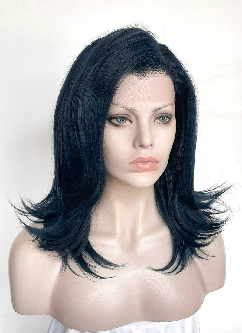 Dark Blue Straight Lace Front Synthetic Wig LW4069
