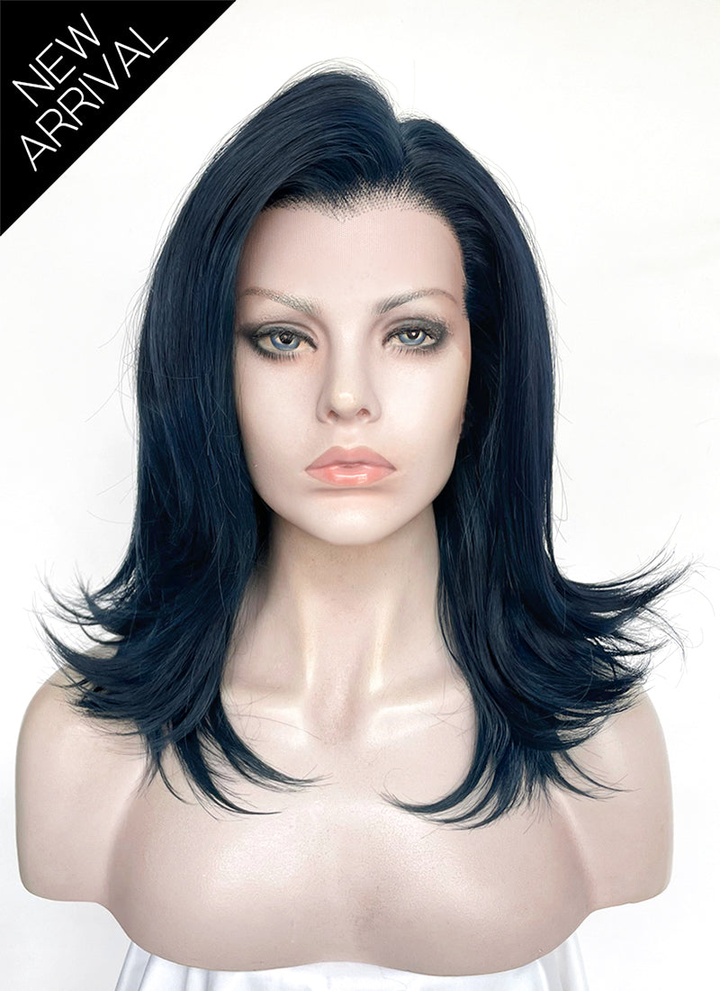 Dark Blue Straight Lace Front Synthetic Wig LW4069