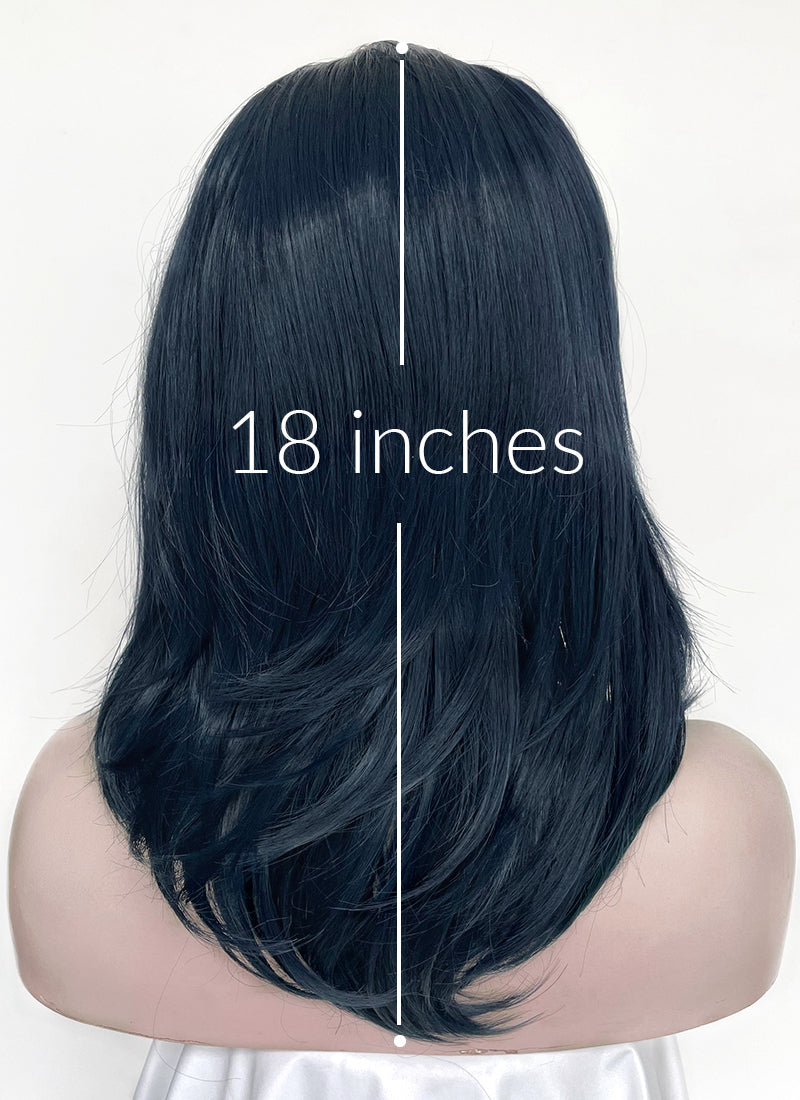 Dark Blue Straight Lace Front Synthetic Wig LW4069