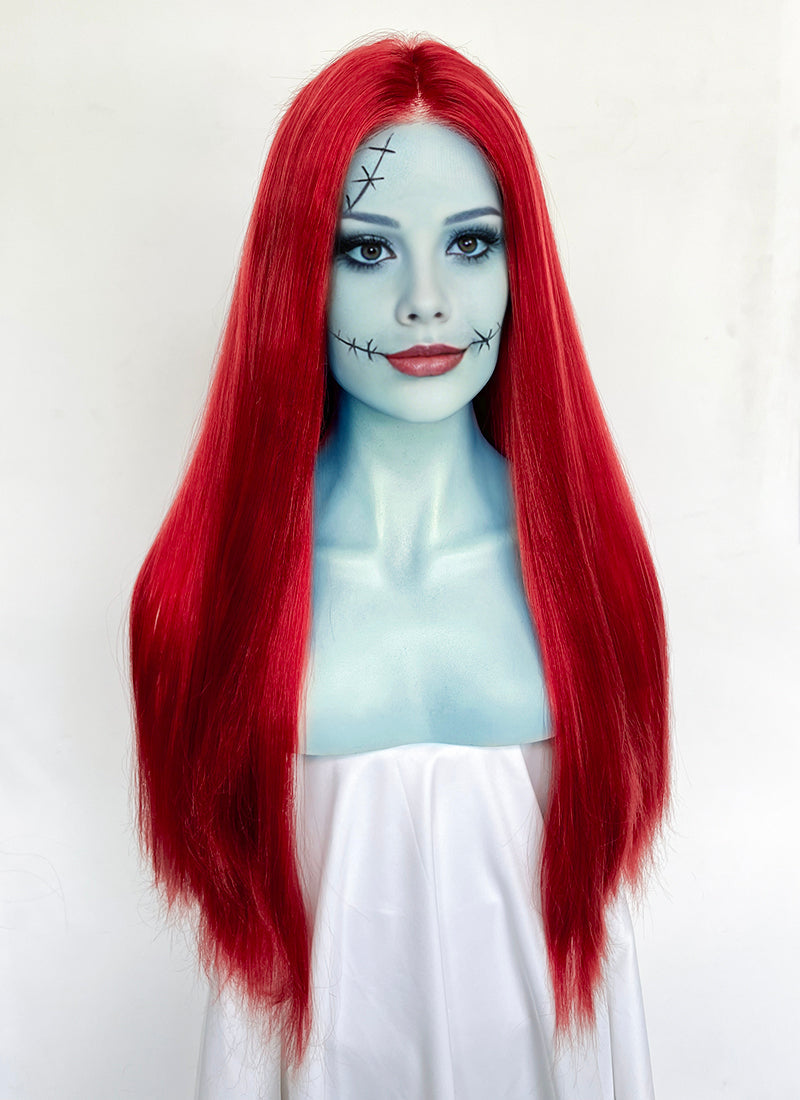 The Nightmare Before Christmas Sally Auburn Lace Front Synthetic Wig LW4072