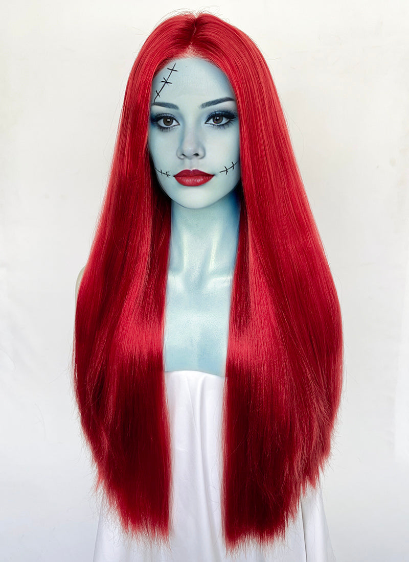 The Nightmare Before Christmas Sally Auburn Lace Front Synthetic Wig LW4072
