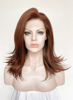 Brown Straight Lace Front Synthetic Wig LW4073