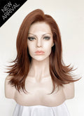 Brown Straight Lace Front Synthetic Wig LW4073