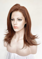Brown Straight Lace Front Synthetic Wig LW4073