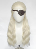 House of the Dragon Aemond Targaryen Platinum Blonde Wavy Lace Front Synthetic Men's Wig LW4117A