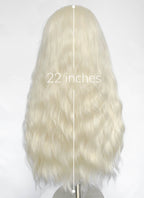 House of the Dragon Aemond Targaryen Platinum Blonde Wavy Lace Front Synthetic Men's Wig LW4117A