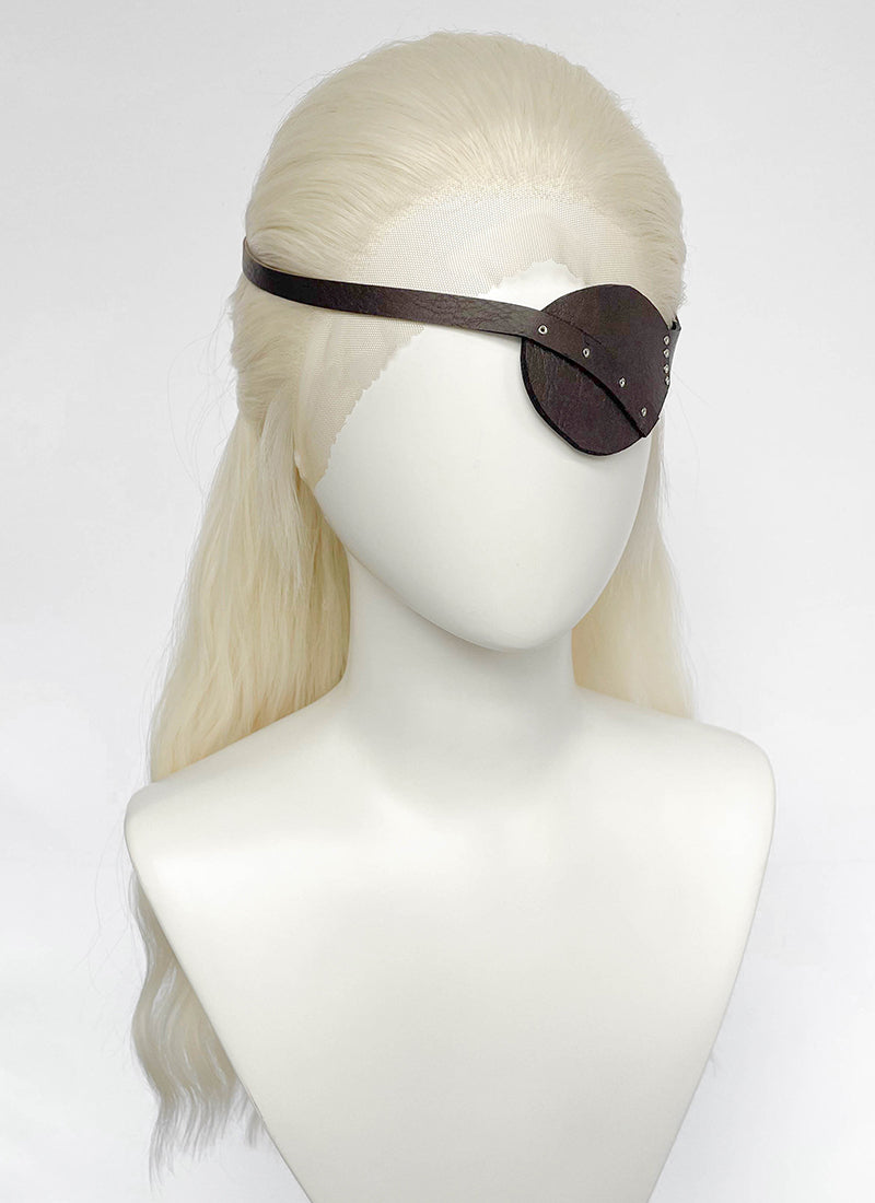 House of the Dragon Aemond Targaryen Platinum Blonde Wavy Lace Front Synthetic Men's Wig LW4117A