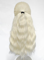 House of the Dragon Aemond Targaryen Platinum Blonde Wavy Lace Front Synthetic Men's Wig LW4117A