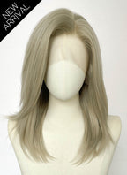 Ash Blonde Straight Lace Front Synthetic Hair Wig LW4130