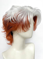 X-Men 97 Rogue Silver White Mixed Ginger Wavy Lace Front Synthetic Men's Wig LW4132B