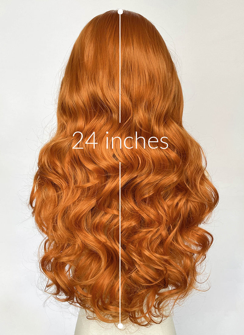 Critical Role Murray Mag'Nesson Ginger Wavy Lace Front Synthetic Wig LW4135