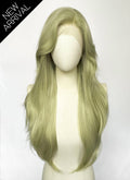 Greenish Blonde Wavy Lace Front Synthetic Hair Wig LW4137