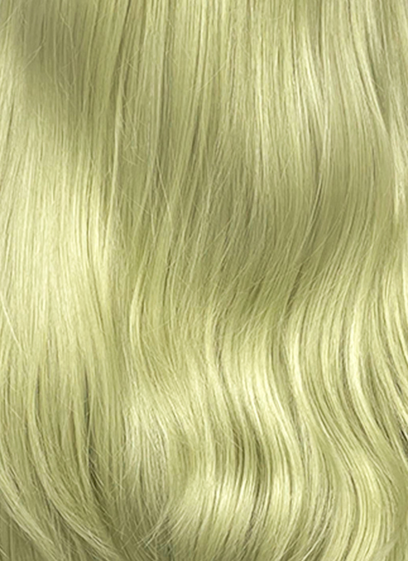 Greenish Blonde Wavy Lace Front Synthetic Hair Wig LW4137