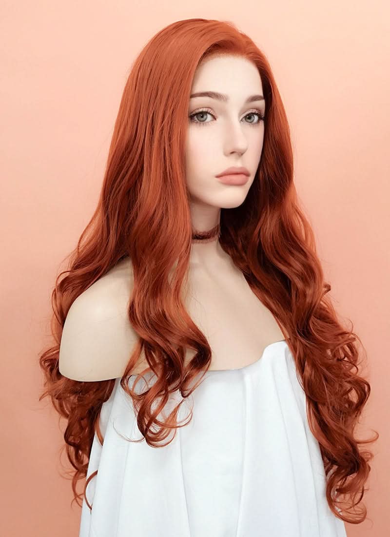 Ginger Wavy Lace Front Synthetic Wig LW735F