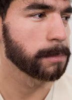 Baldur's Gate 3 Gale Handmade HD Lace Realistic Brown Beard and Moustache Facial Hair Set MB004