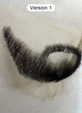 Arcane Jayce Talis Handmade HD Lace Realistic Black Beard and Moustache Facial Hair Set MB005