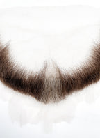 The Dragon Prince Viren Handmade HD Lace Realistic Brown Mixed Grey Beard Facial Hair Set MB008
