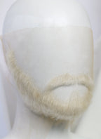 The Witcher 3 Geralt of Rivia Handmade HD Lace Realistic Platinum Blonde Beard and Moustache Facial Hair Set MB011