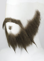 Overwatch Cole Cassidy Handmade HD Lace Realistic Ash Brown Full Beard and Moustache Facial Hair Set MB013
