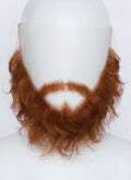 Wild Warrior Handmade HD Lace Realistic Red Ginger Beard and Moustache Facial Hair Set MB016